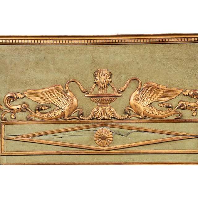 Large 19th C. Trumeau Mirror With Swan Motif For Sale - Image 9 of 16