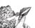 This artwork depicts a hand delicately holding a paper rocket, surrounded by a textured cloud of stippled ink that...