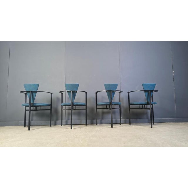1980s Vintage Dining Chairs from Belgo Chrom, 1980s, Set of 4 For Sale - Image 5 of 11