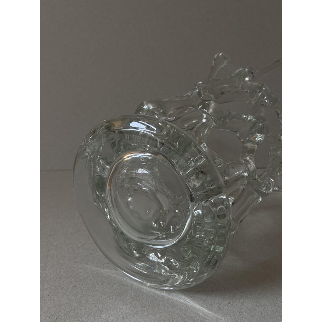 Glass Art Deco Murano Vase from Barovier & Toso, Italy, 1940s For Sale - Image 7 of 8