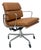 Herman Miller Eames Aluminum Group Soft Pad Management Chair - Caramel Brown Leather For Sale