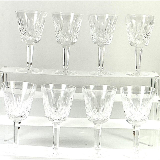 Traditional 1990s Waterford, Crystal of Ireland “ Lismore” 4 Ounce Claret Wines - Set of 8 For Sale - Image 3 of 10