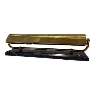 Vintage House of Troy Brass Piano Lamp With Marble Base For Sale
