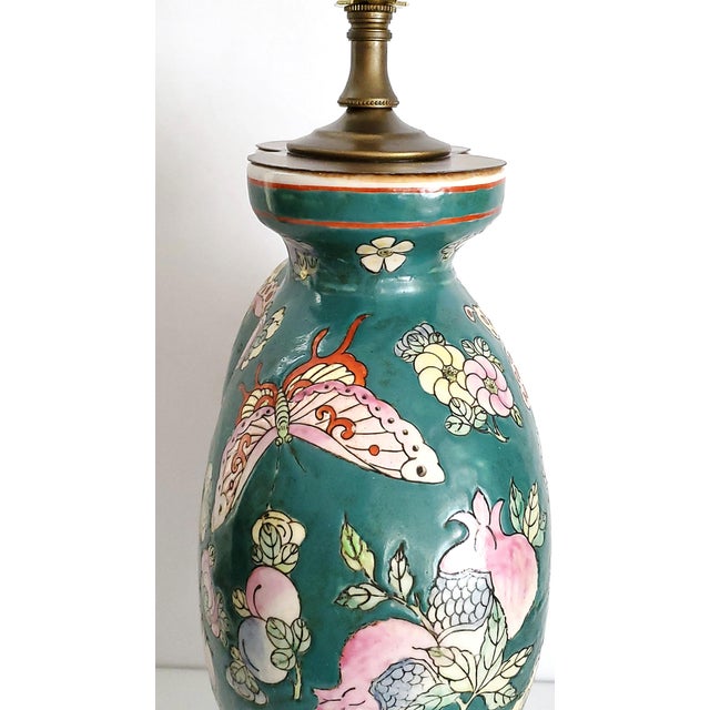 Lamp Ginger Jar Butterflies For Sale - Image 10 of 11