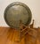 Middle Eastern Hand Engraved Brass Tray With Teak Folding Table Base For Sale - Image 4 of 12