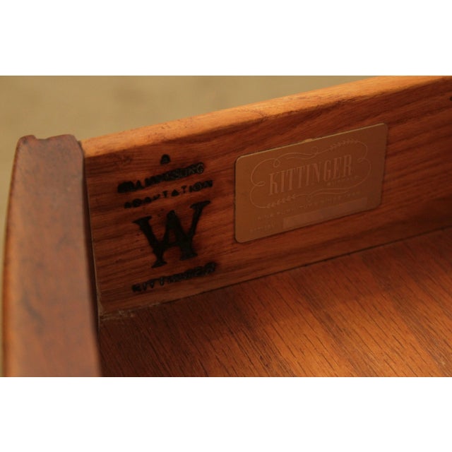 Kittinger Williamsburg Adaptation Mahogany Hepplewhite Drop Leaf Pembroke Table For Sale - Image 10 of 13