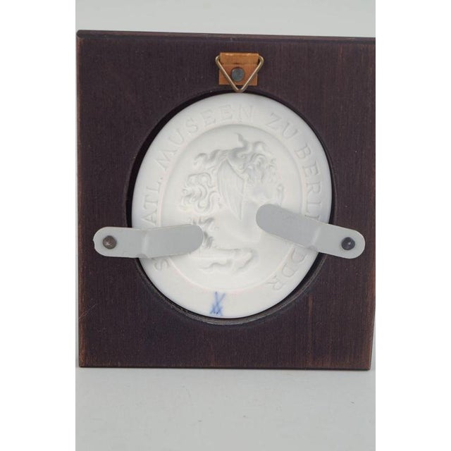 Small Relief Plaque in White Biscuit Porcelain Depicting Medusa by Meissen, 1970s For Sale - Image 3 of 5