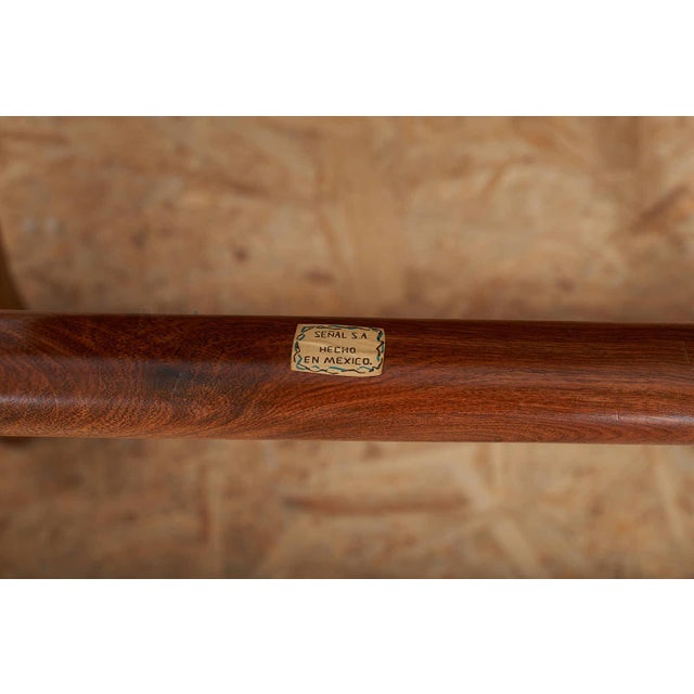 Leather Chair Sloucher in Rosewood, 1960s For Sale - Image 10 of 14