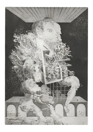 1975 Popovic Ljuba Androïd Etching