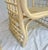 1980's Rattan Lattice Barrel Lounge Chairs With Chinoiserie Cushions in the Style of Ficks Reed a Pair For Sale - Image 14 of 16