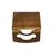 Natural Light Wood Polished Square Openwork Display Stand Holder For Sale In San Francisco - Image 6 of 7