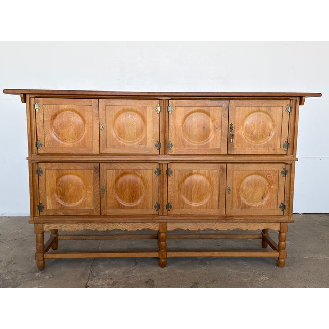 Tall Mid-Century Modern Oak Sideboard by Axel O. Röck for Ottrup Møbelfabrik, 1963 For Sale - Image 16 of 16