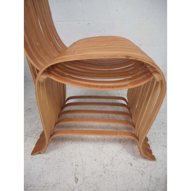 Vintage Wood-Slat Chairs - a Pair For Sale In New York - Image 6 of 11