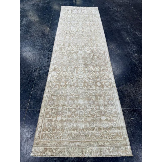 Textile Turkish Vintage Rug 2'9" x 9'7" For Sale - Image 7 of 7