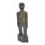 Vintage Brutalist Carved Stone Figural Sculpture, Signed Ekim For Sale