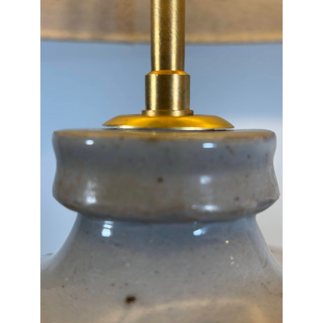 Japanese Sake Jar Lamps in Glazed Stoneware, 1920s, Set of 2 For Sale - Image 4 of 15