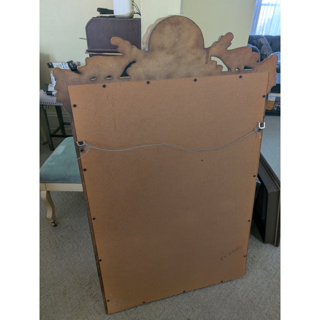 Mid 20th Century Italian French Style Gold Mirror For Sale - Image 14 of 14