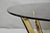 Metal Mid 20th Century Tri-Mark Mid Century Modern Brass Plated Steel Smoked Glass Arch Coffee Table For Sale - Image 7 of 15