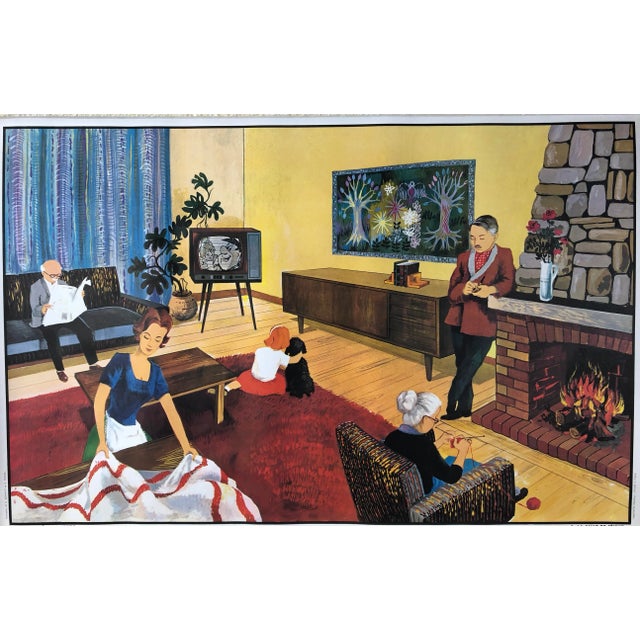 1960s Double Sided School Poster by OgeHachette, the Beach and the