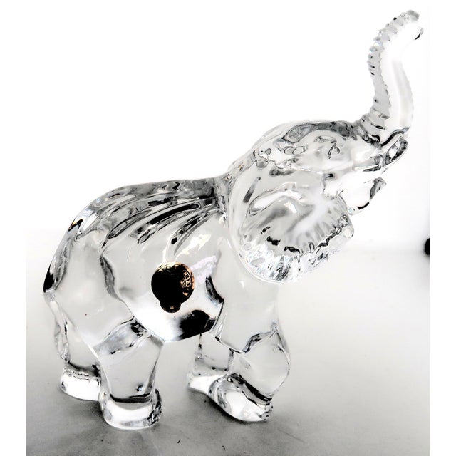OGGETTI IMurano, Italy - Crystal Signed and Numbered Elephant Sculpture 11 1/2 inches tall. - Oggetti is a highly...