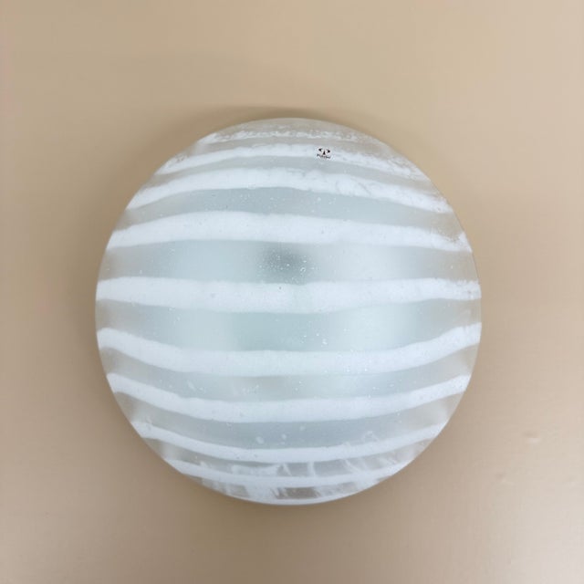 Glass Zebra Flush Mount from Peil & Putzler, Germany, 1970s For Sale - Image 9 of 18