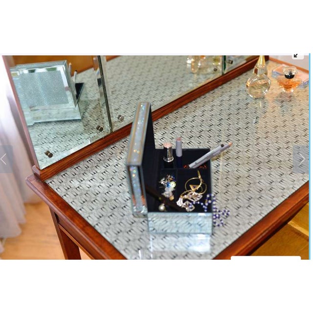 Art Nouveau Dressing Table with Three-Part Mirror, 1920s For Sale - Image 13 of 15