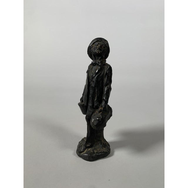 Honoré Daumier (1808-1879) The Provincial in Paris (1855) Bronze Sculpture, 19th Century For Sale - Image 6 of 10