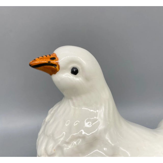 Mid 20th Century Mid Century Italian White Dove Birds - a Pair For Sale - Image 5 of 13