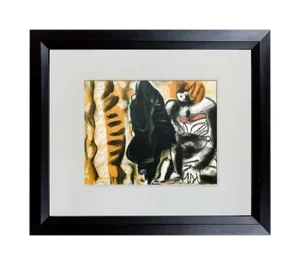 Modern Le Corbusier Lithograph Original Limited Edition 1937 Sign +W/Frame