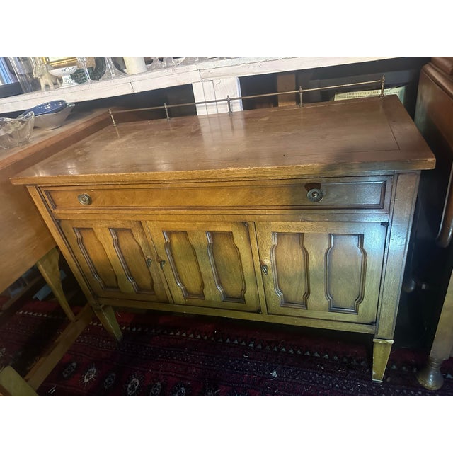 Mid-Century Modern Vintage 1960’s Drexel Triune Bureau For Sale - Image 3 of 12