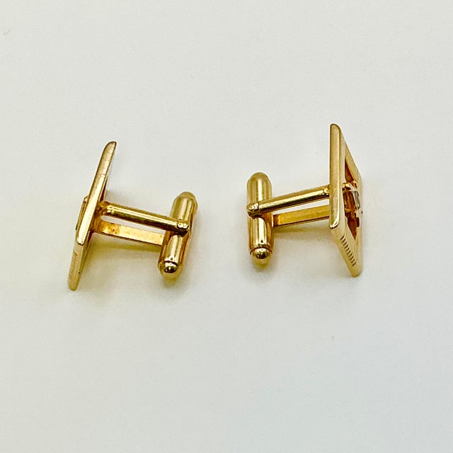 1950s 1950s Mid-Century Hollywood Regency Boho Chic “G” Initialed Cufflinks - A Pair. For Sale - Image 5 of 12