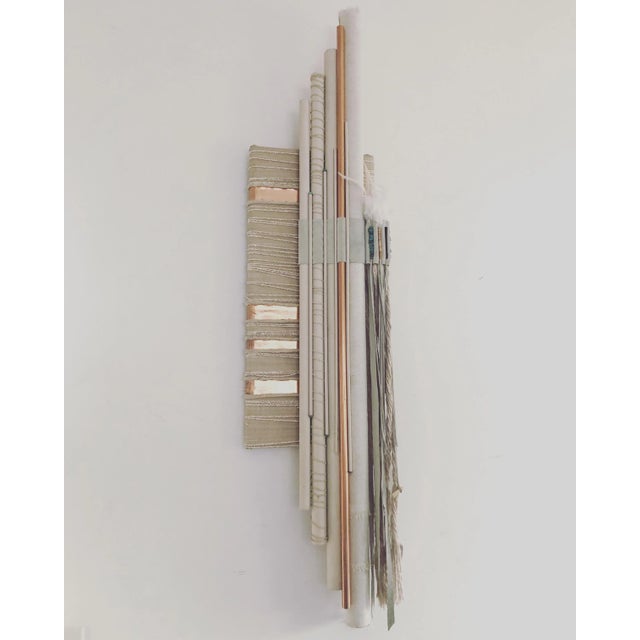 Multi object textile piece. Very good vintage condition. Perfect for that 1980s postmodern decor. Four foot tall by a foot...