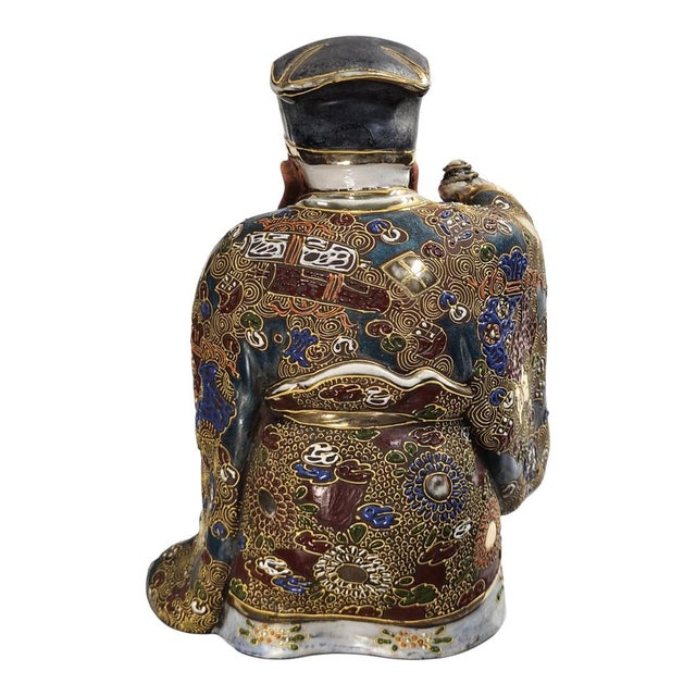 Unknown, Kutani Figure of Jurojin God of Longevity, 1800s, Ceramic For Sale - Image 3 of 9