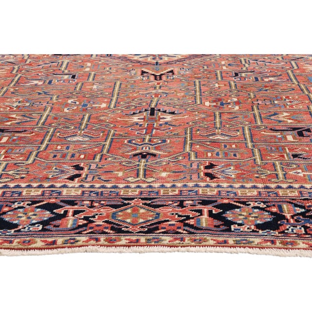 Vintage Persian Heriz Rug, 07'08 X 10'10 For Sale - Image 4 of 10