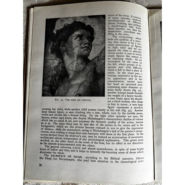 The Sistine Chapel Mary Pittaluga 1955 Art History Reproduction Plates For Sale - Image 9 of 12