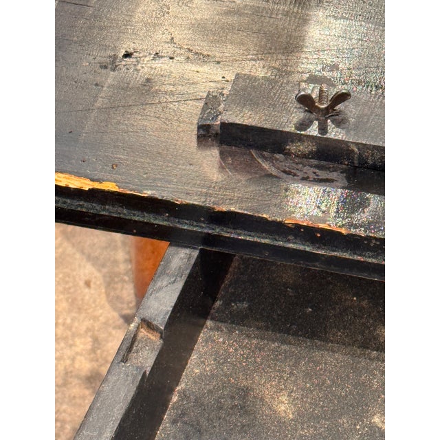 19th Century Black Lacquer Game Table For Sale - Image 11 of 13