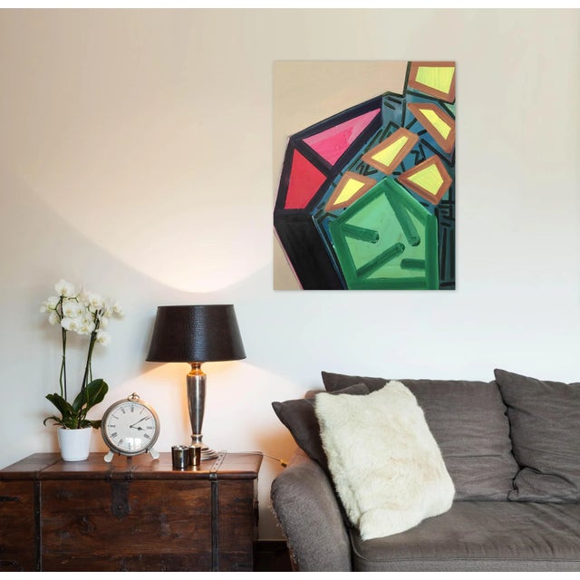 Oil on panel Edition: Unique, Unframed. Ashlynn Browningsrecurring use of grids, networks may recall architectural...