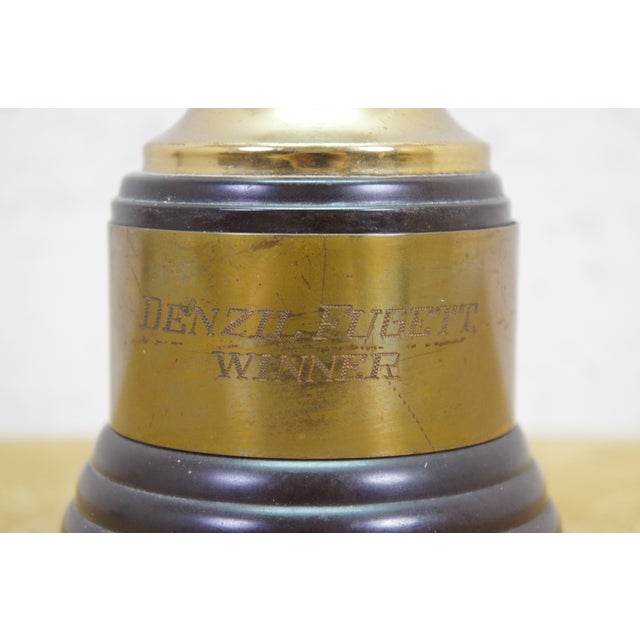 Large Mid Century Dodge Inc. No. 3 Single-Column Tennis Singles Trophy 18" For Sale - Image 11 of 13