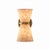 Mid-Century Modern Gable Sconce, Antique Natural Brass with Oyster Shade For Sale - Image 3 of 7