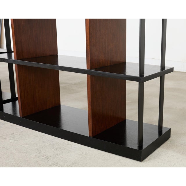 Pair of Ralph Lauren Italian Oak Cushing Etagere Bookcases For Sale - Image 10 of 18