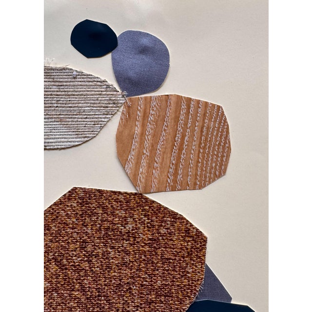 Paper "Vessel 4" Original Mixed-Media Framed Collage on Paper by Zac Woodiel For Sale - Image 7 of 11