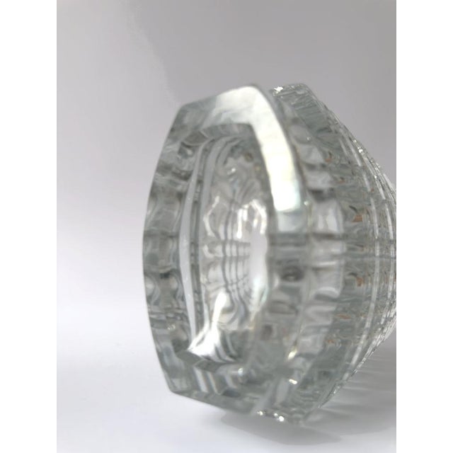 Optical Clear Glass Vase by Jan Sylwester Drost for HSG Ząbkowice, Poland, 1970s For Sale - Image 13 of 15