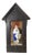Maison De Cluny, Devotional Shrine Grand Tour Madonna of the Olives, 19th Century, Ceramic, Cow Leather & Walnut For Sale