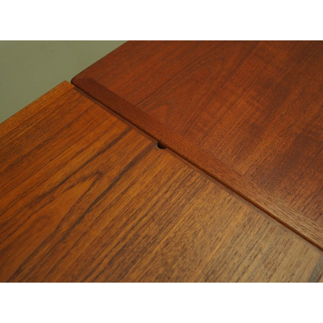 Orange Vintage Danish Teak Table, 1970s For Sale - Image 8 of 14