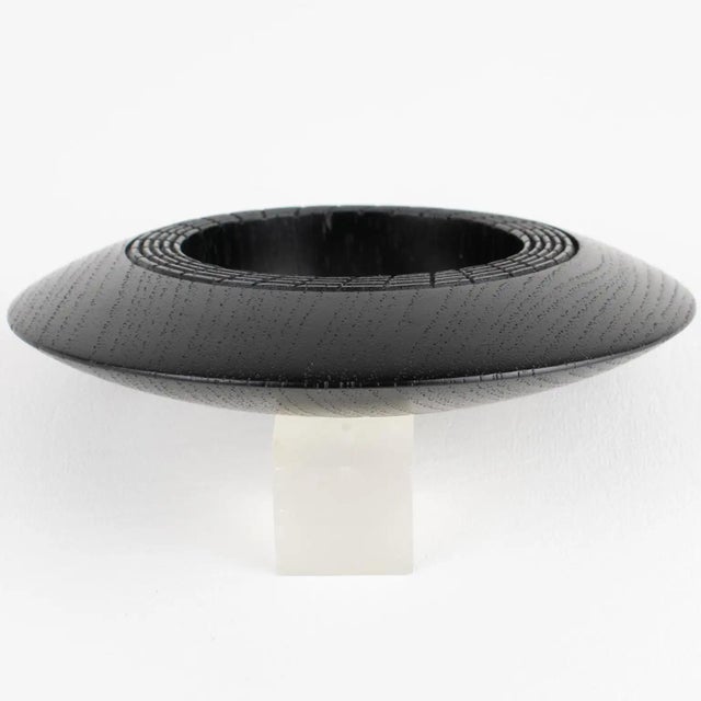 2000 - 2009 Christian Dior Massive Flying Saucer Carved Wood Bangle Bracelet For Sale - Image 5 of 8