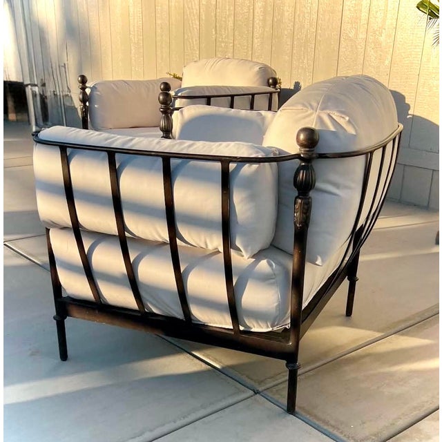 Michael Taylor Michael Taylor Designs Outdoor Montecito Club Chairs, 2 pieces, Attributed For Sale - Image 4 of 11