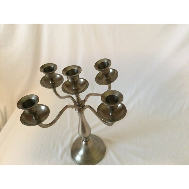 Restoration Hardware Four Arm Five Cup Candle Candelabra For Sale - Image 13 of 17