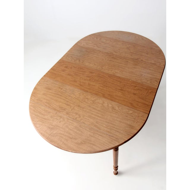 Mid-Century Dearborn Co Drop Leaf Dining Table With Extensions For Sale - Image 16 of 16