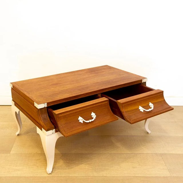 Low Teak Coffee Table For Sale - Image 4 of 7