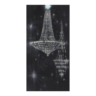 Modernist Phosphorescent Chandelier Print on Canvas For Sale